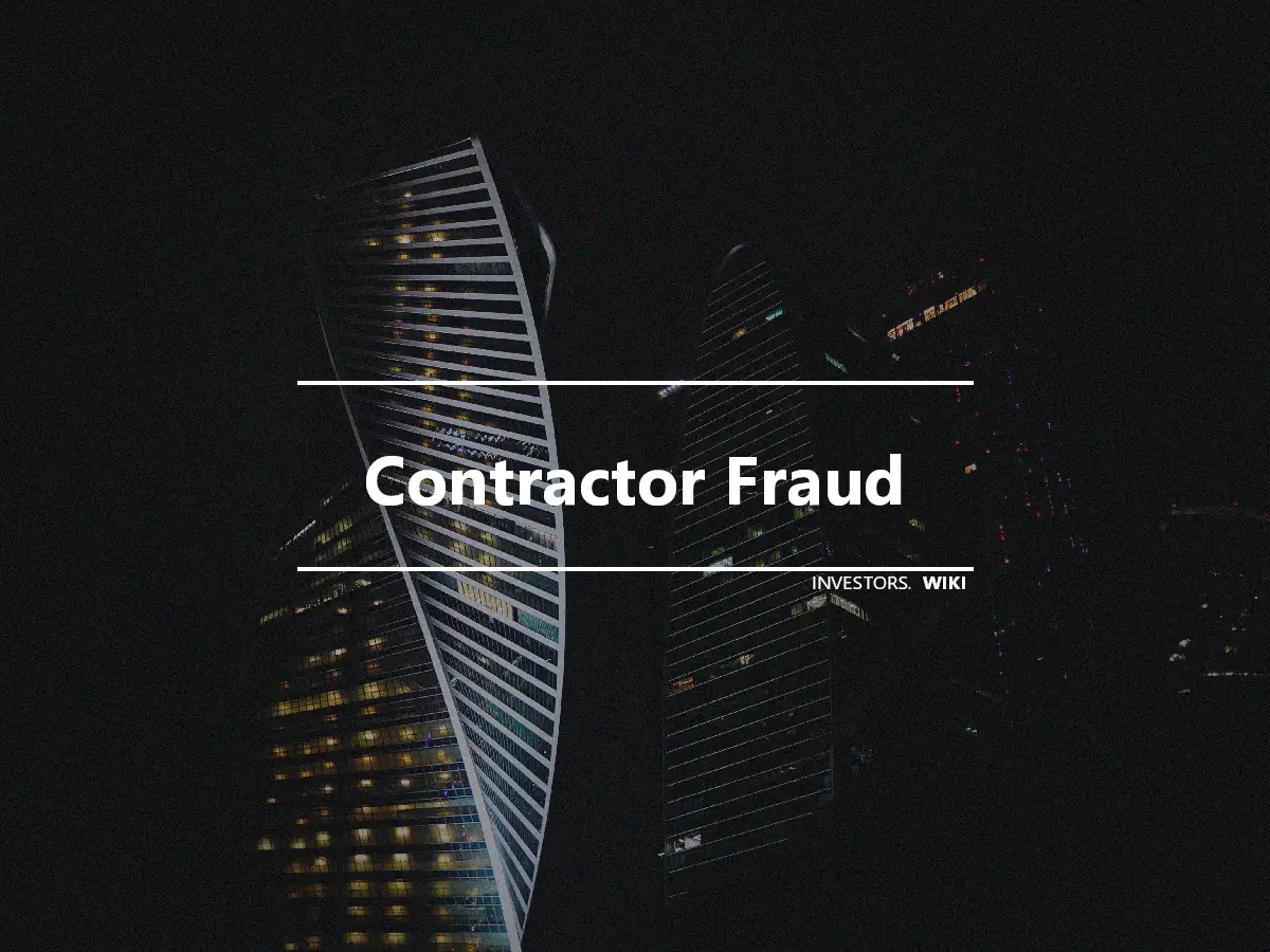 Contractor Fraud