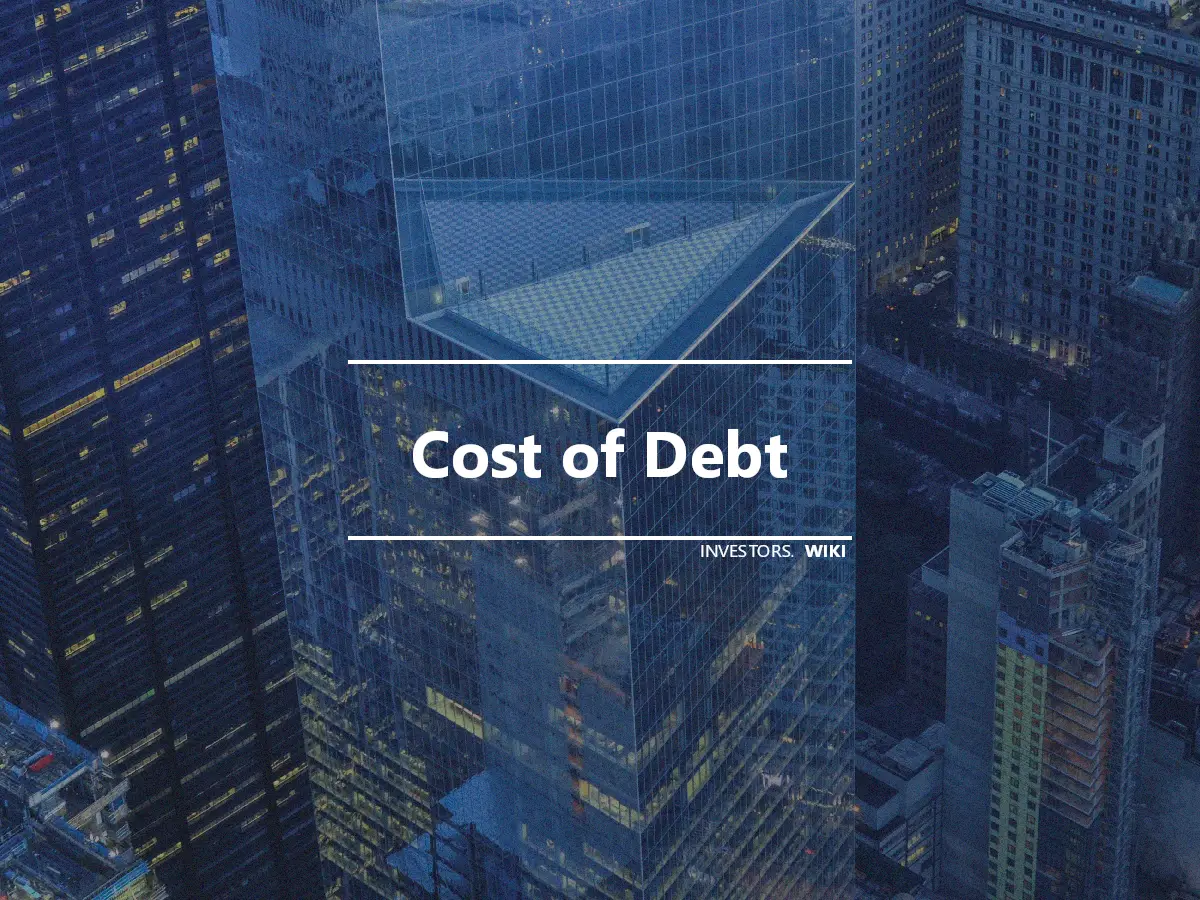 Cost of Debt