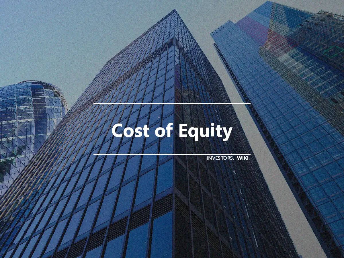 Cost of Equity