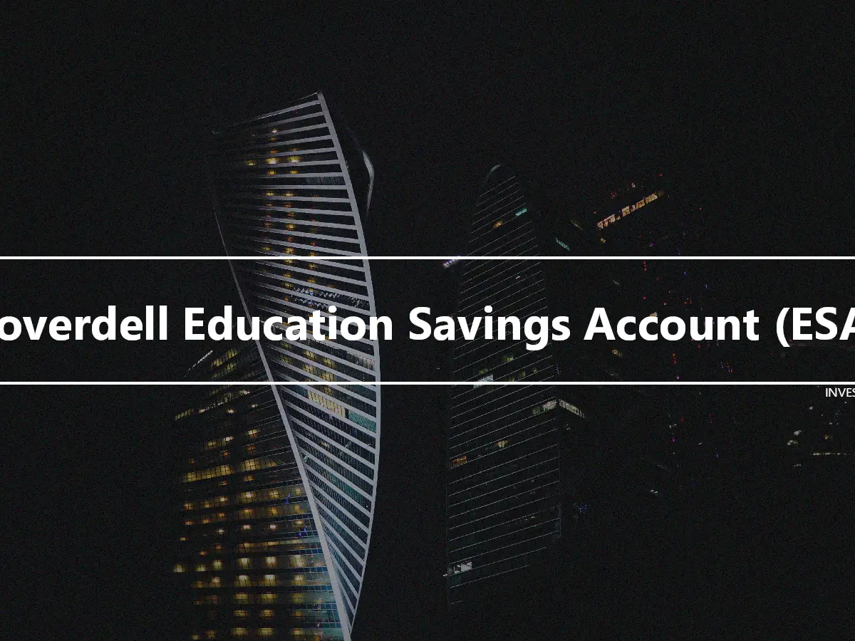 Coverdell Education Savings Account (ESA)