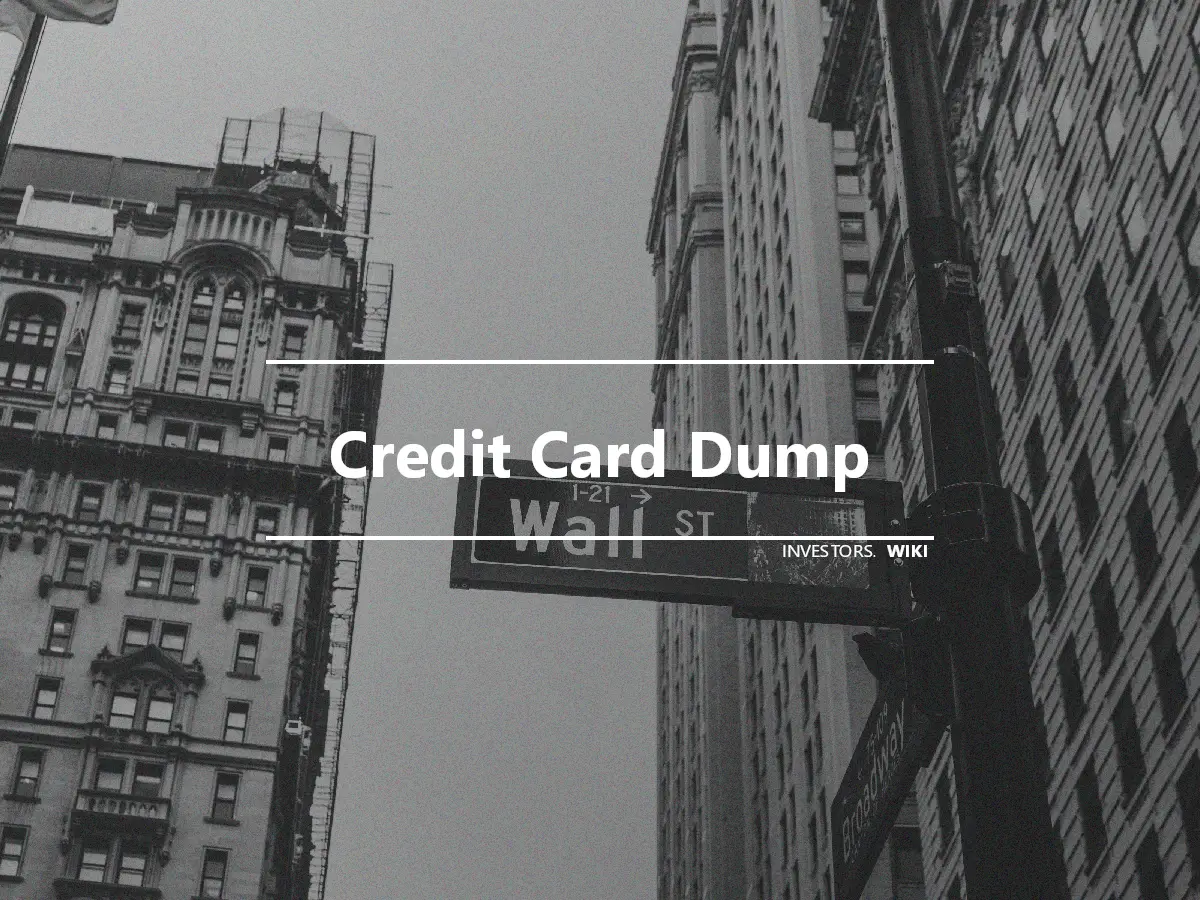 Credit Card Dump