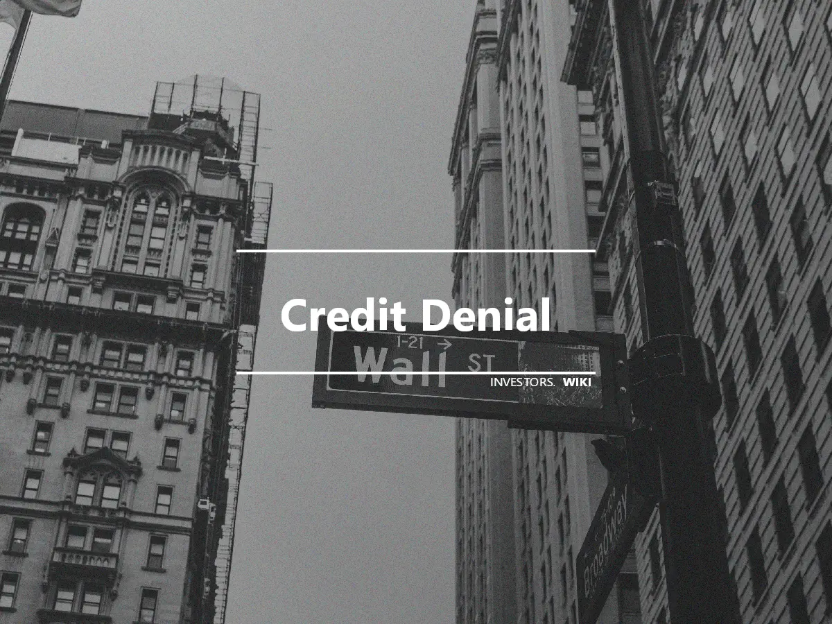Credit Denial