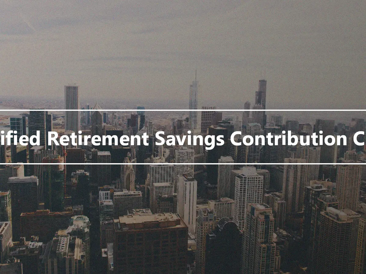Qualified Retirement Savings Contribution Credit
