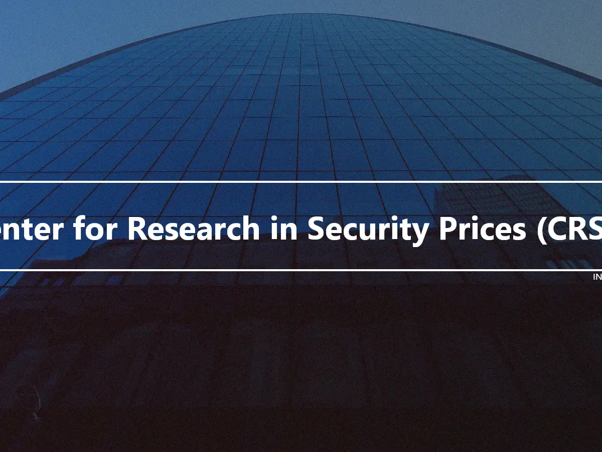 Center for Research in Security Prices (CRSP)