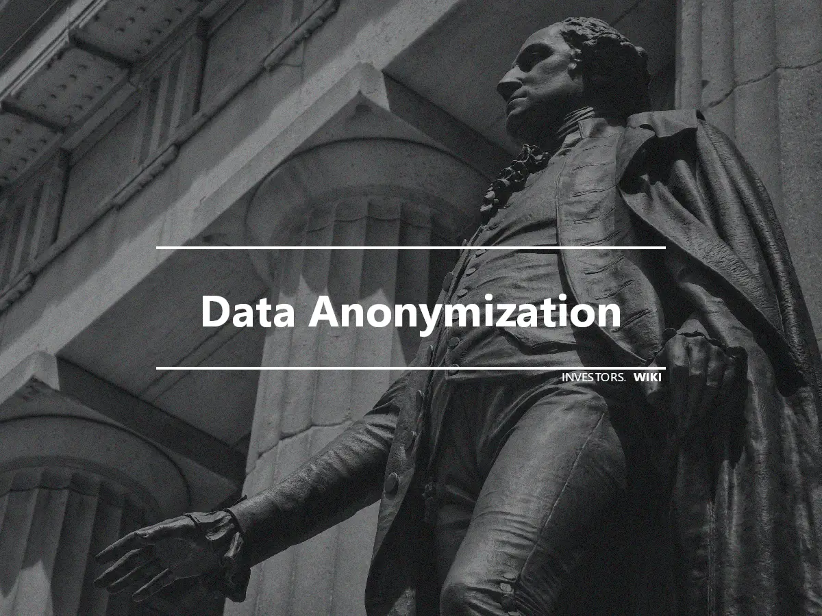 Data Anonymization