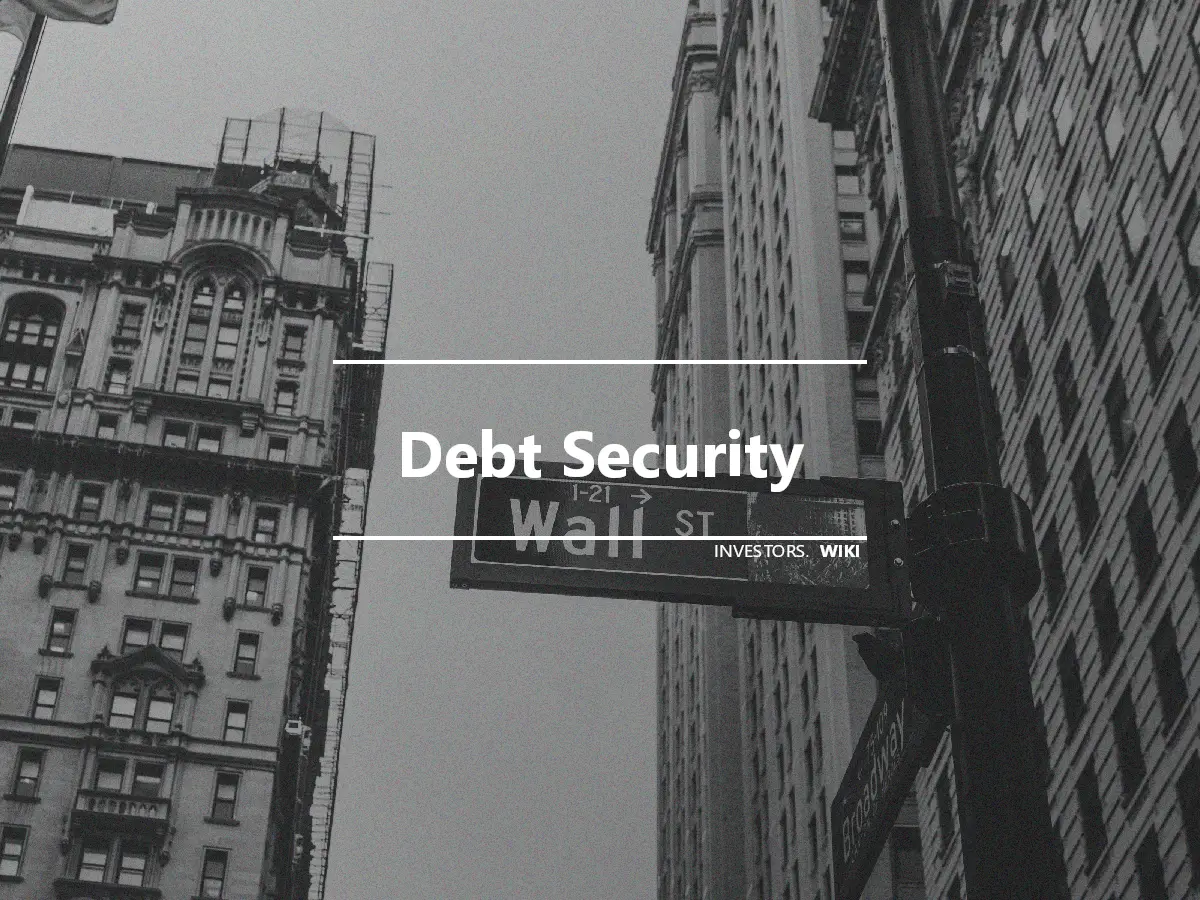 Debt Security