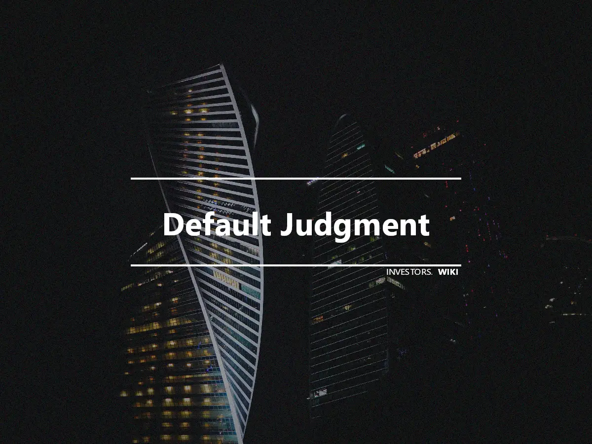 Default Judgment