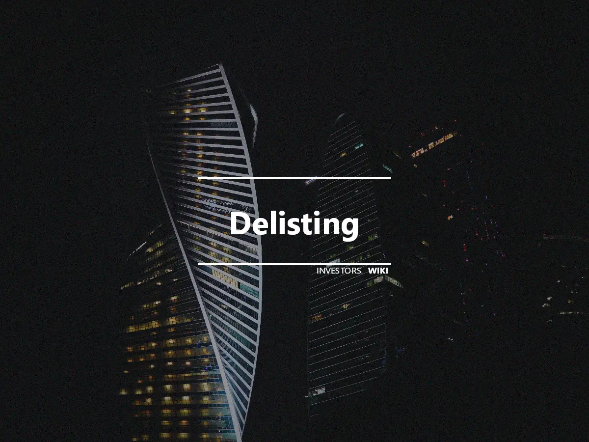 Delisting