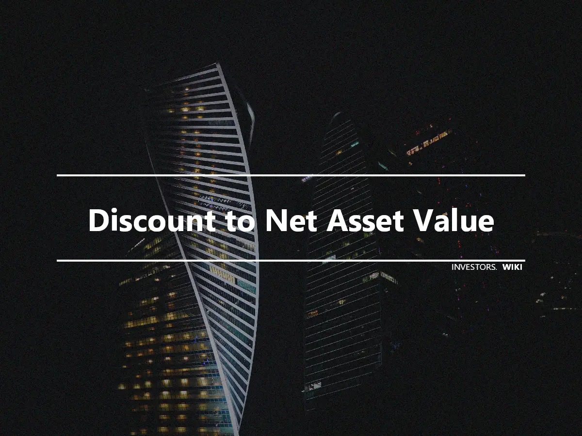 Discount to Net Asset Value