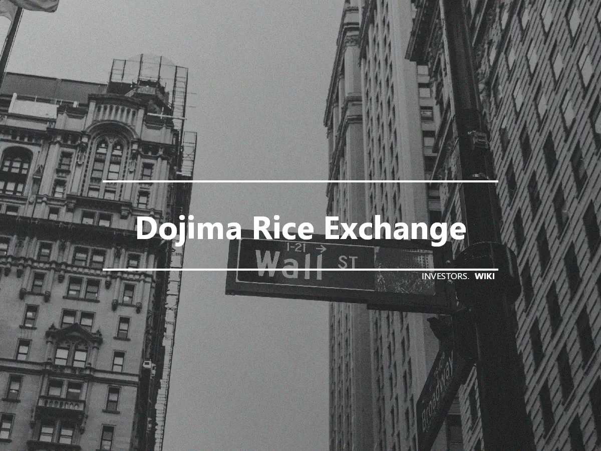 Dojima Rice Exchange
