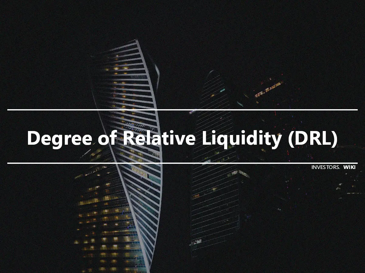 Degree of Relative Liquidity (DRL)