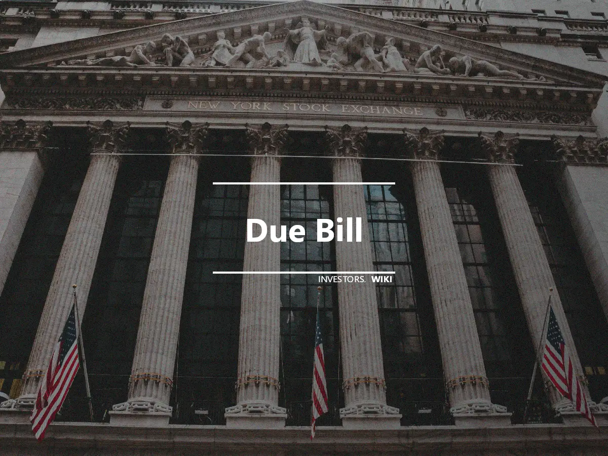 Due Bill