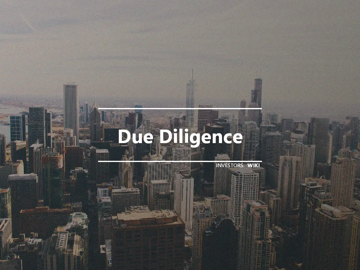 Due Diligence