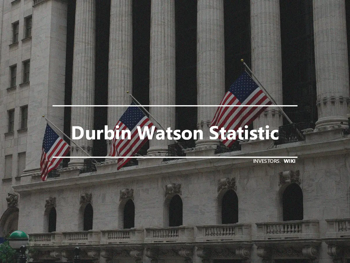 Durbin Watson Statistic