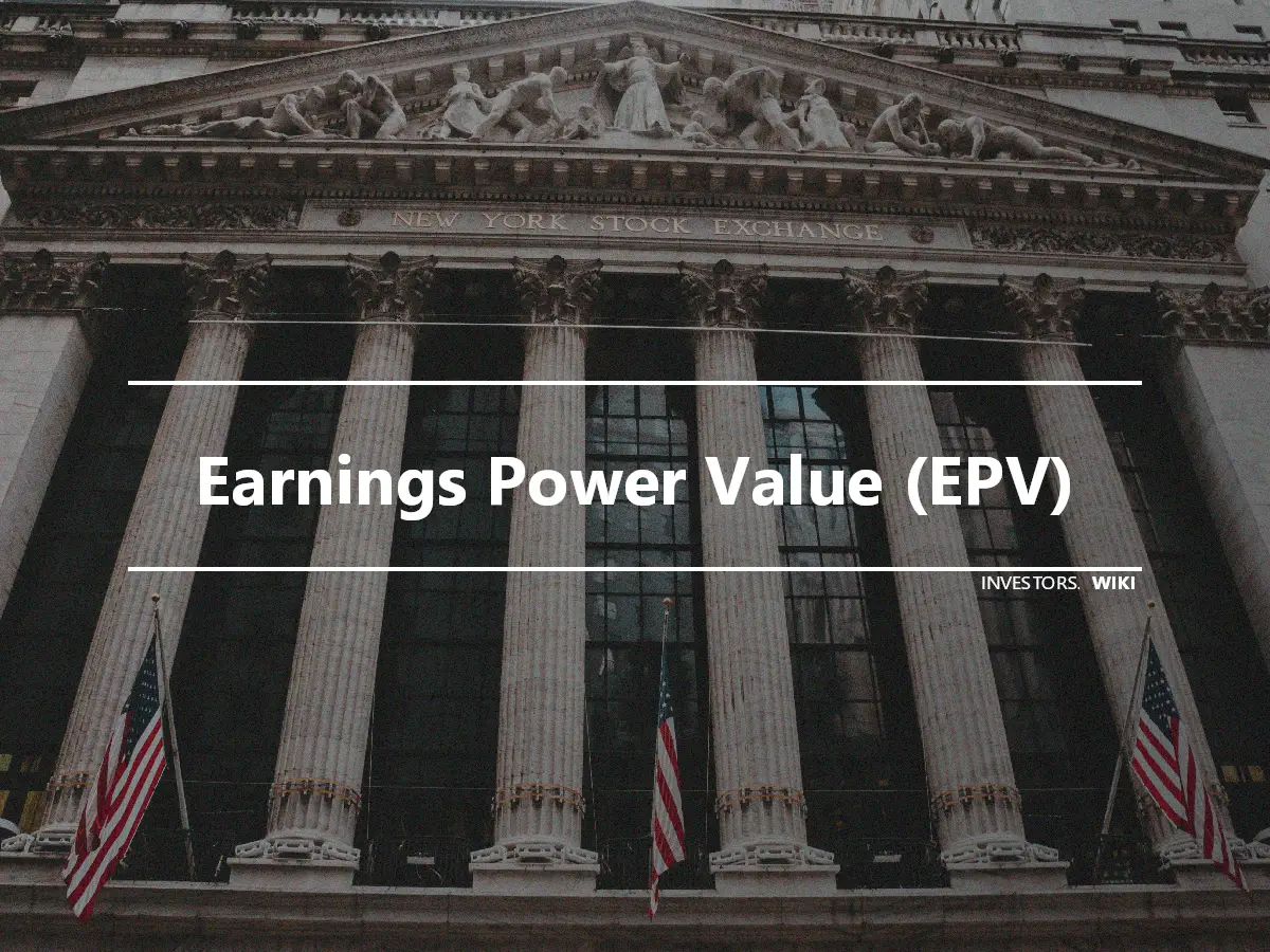 Earnings Power Value (EPV)