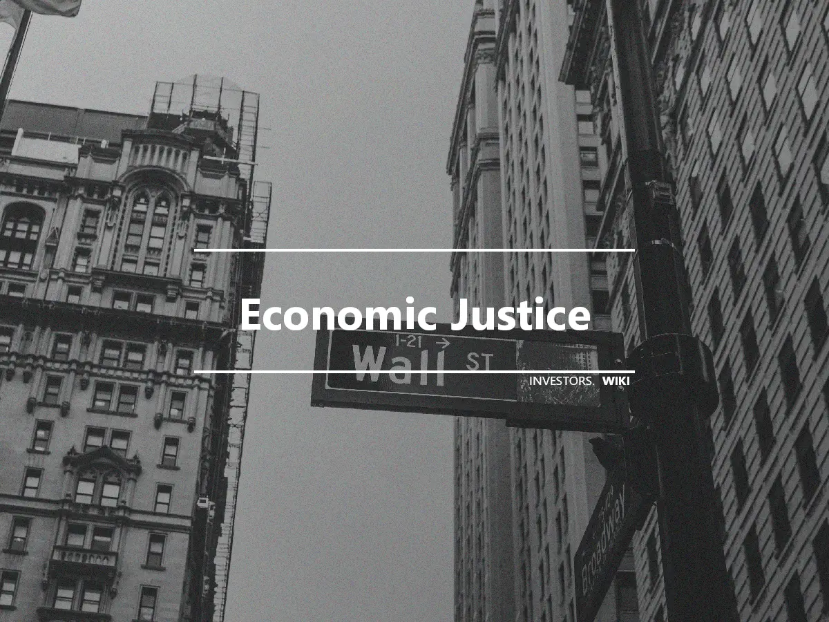 Economic Justice