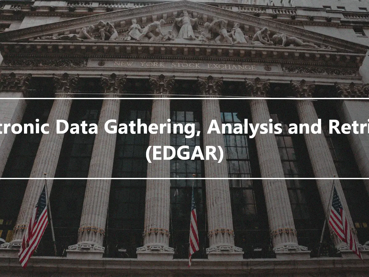 Electronic Data Gathering, Analysis and Retrieval (EDGAR)