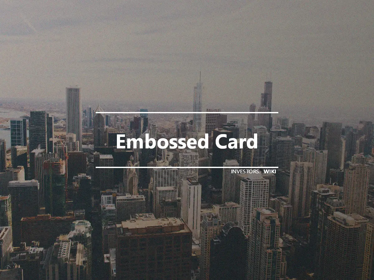 Embossed Card