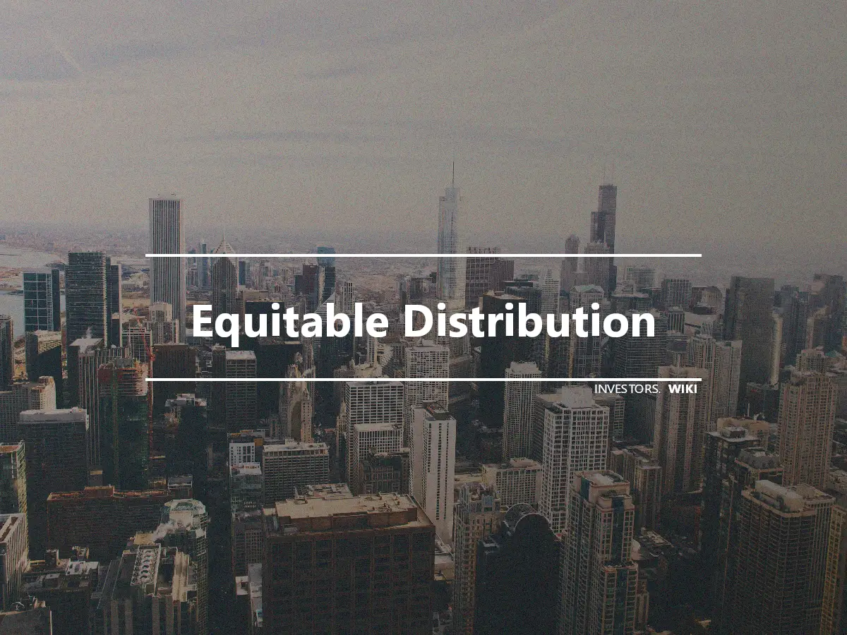 Equitable Distribution
