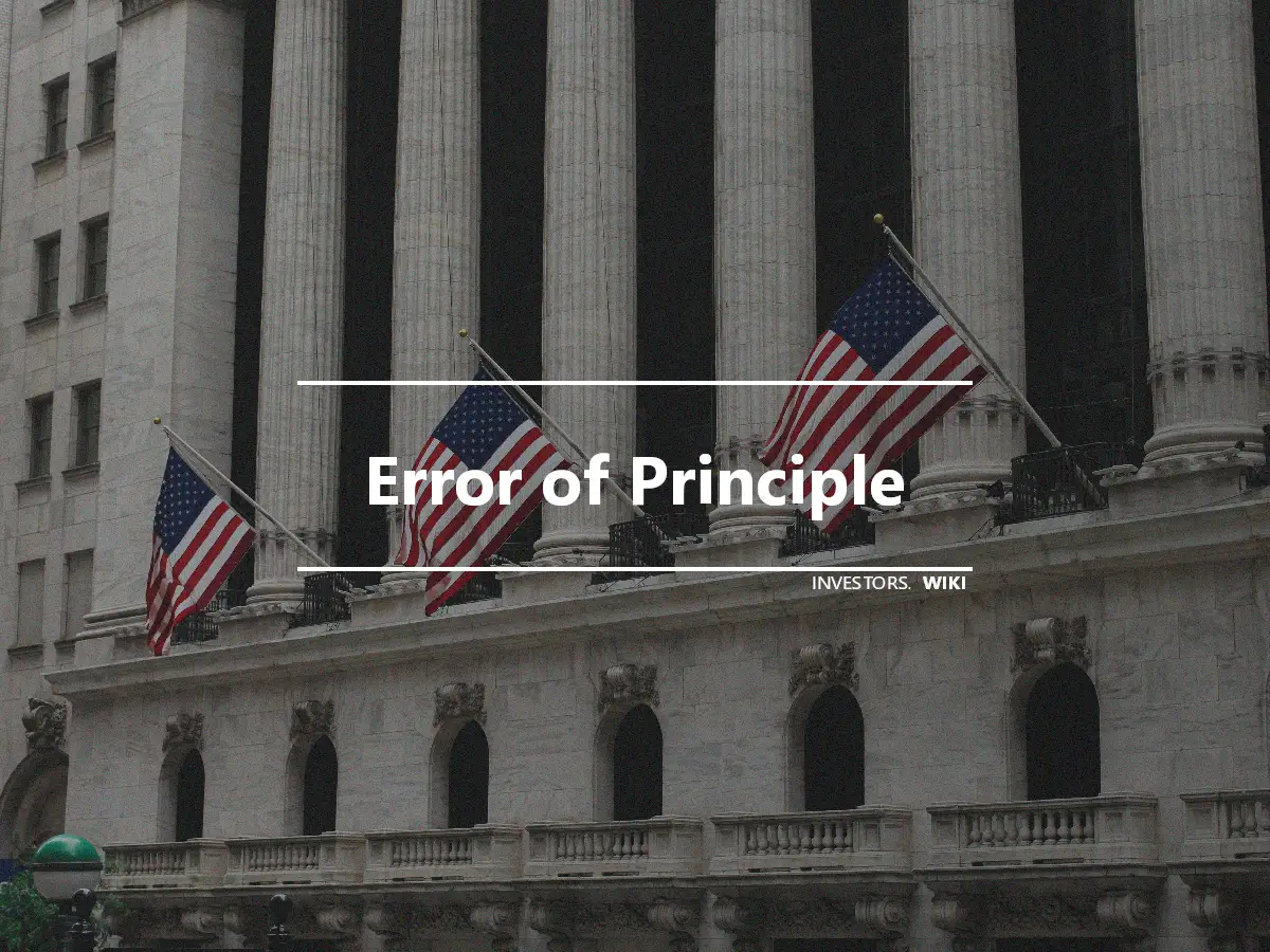 Error of Principle