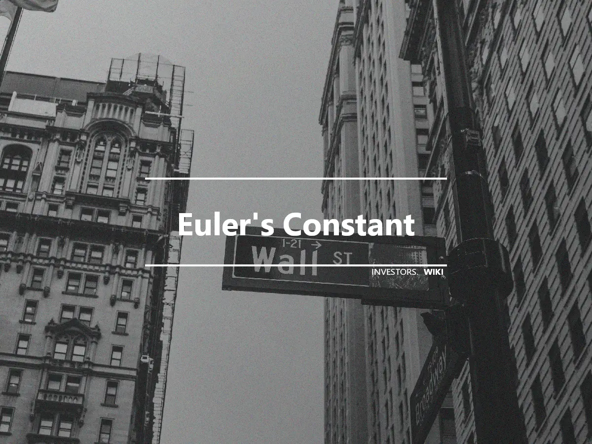 Euler's Constant