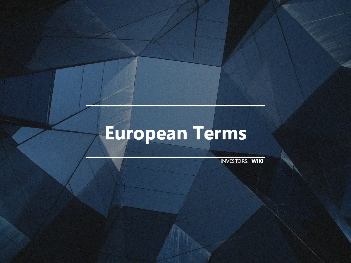 European Terms