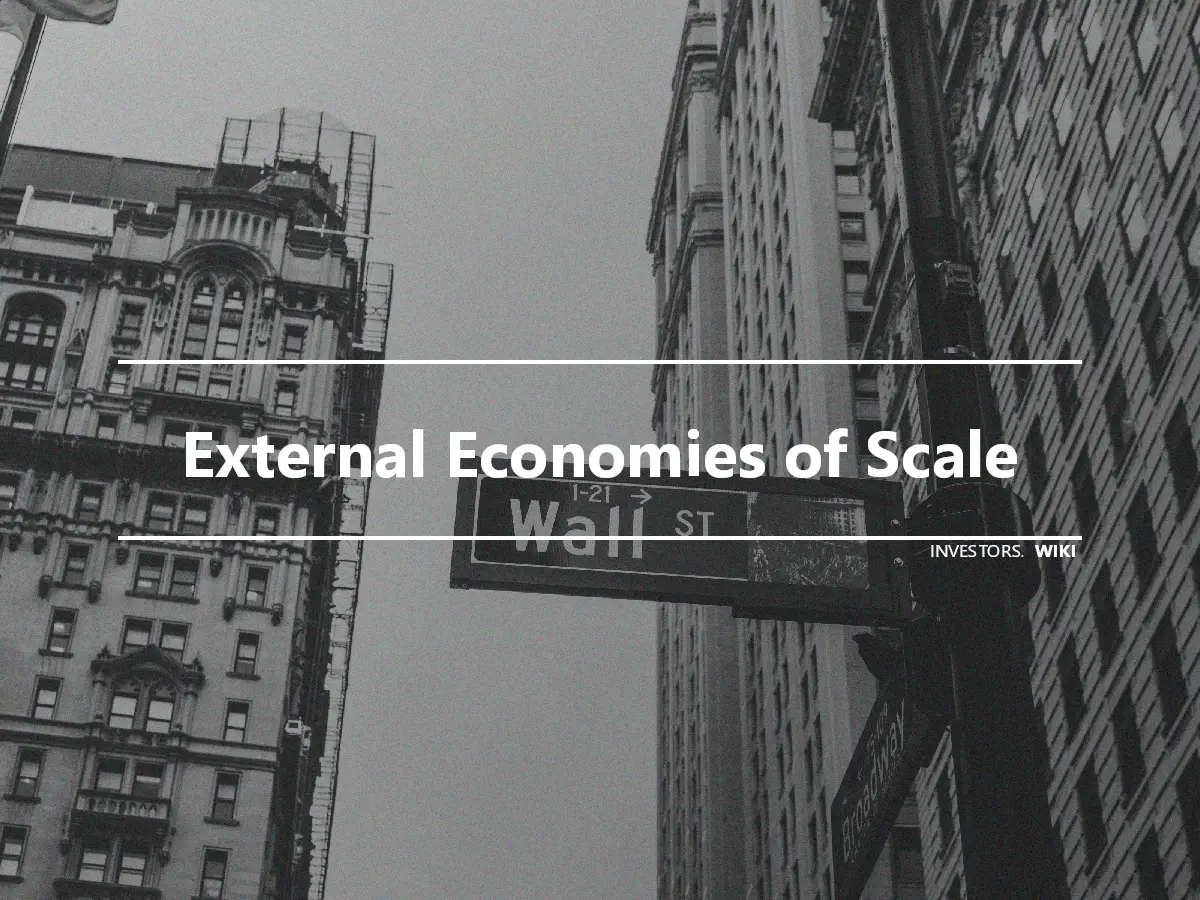 External Economies of Scale