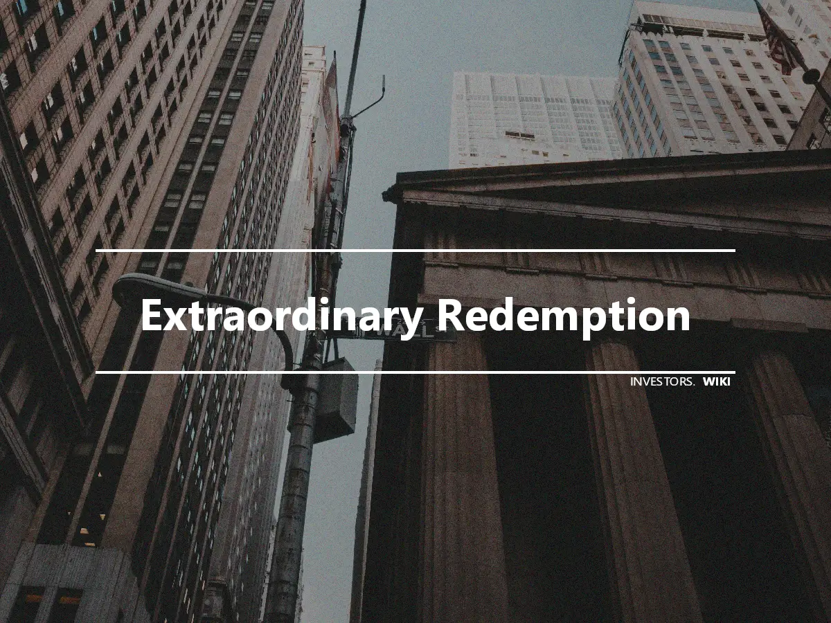 Extraordinary Redemption