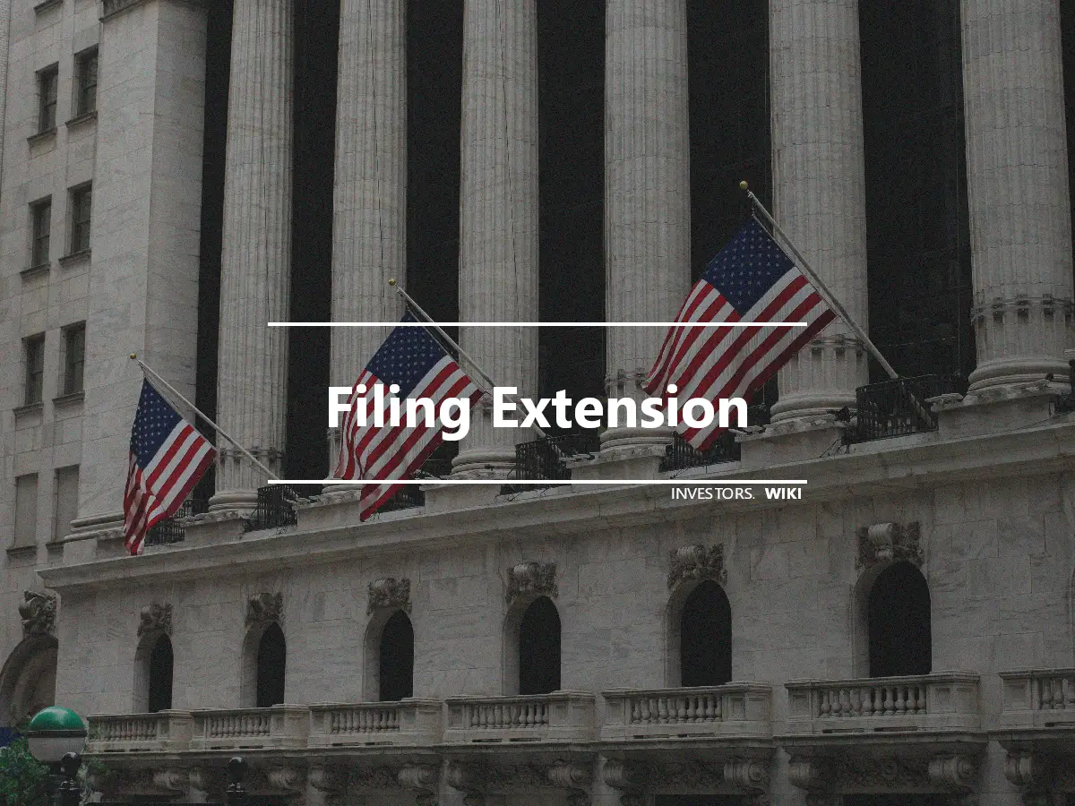 Filing Extension