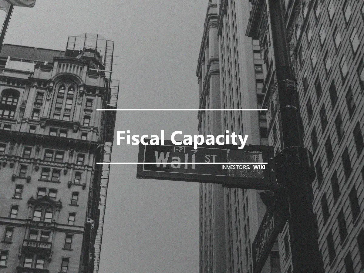 Fiscal Capacity