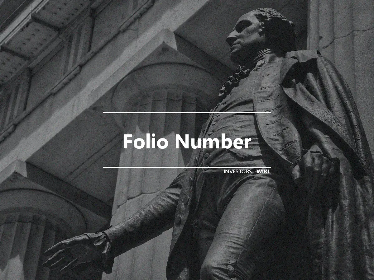 Folio Number