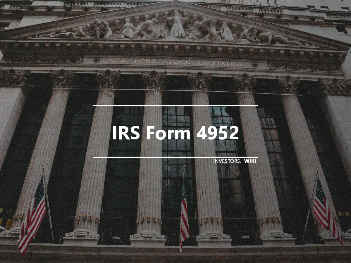 IRS Form 4952