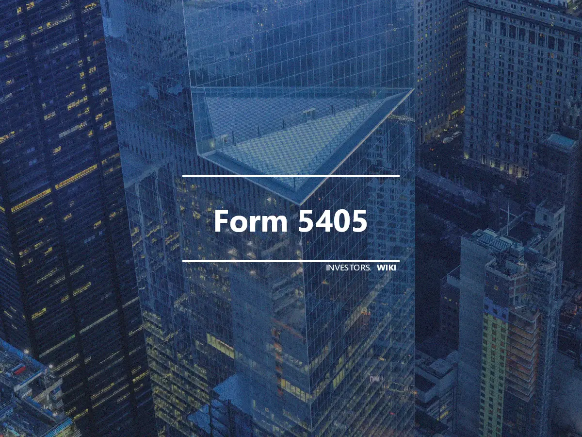 Form 5405