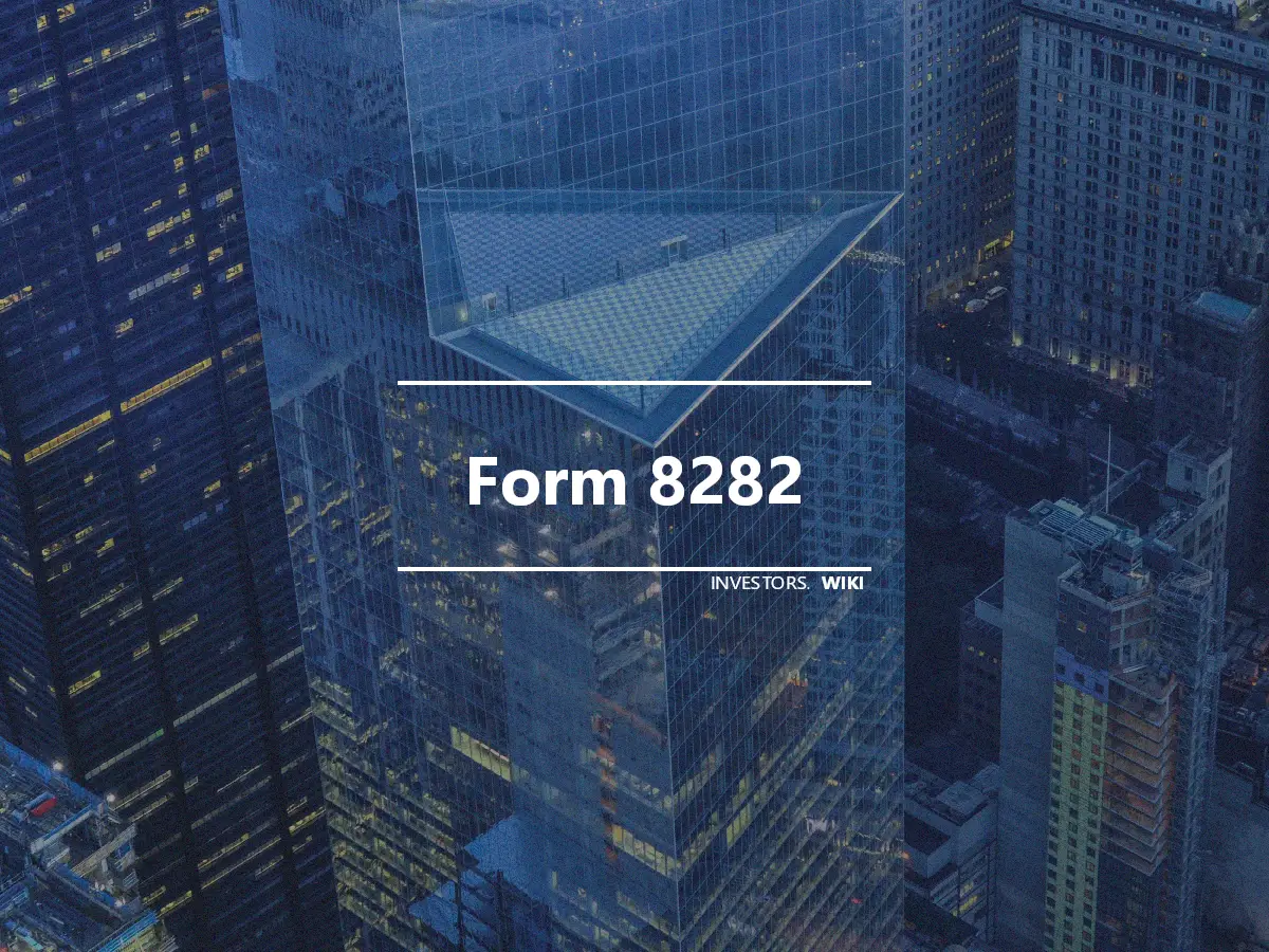 Form 8282