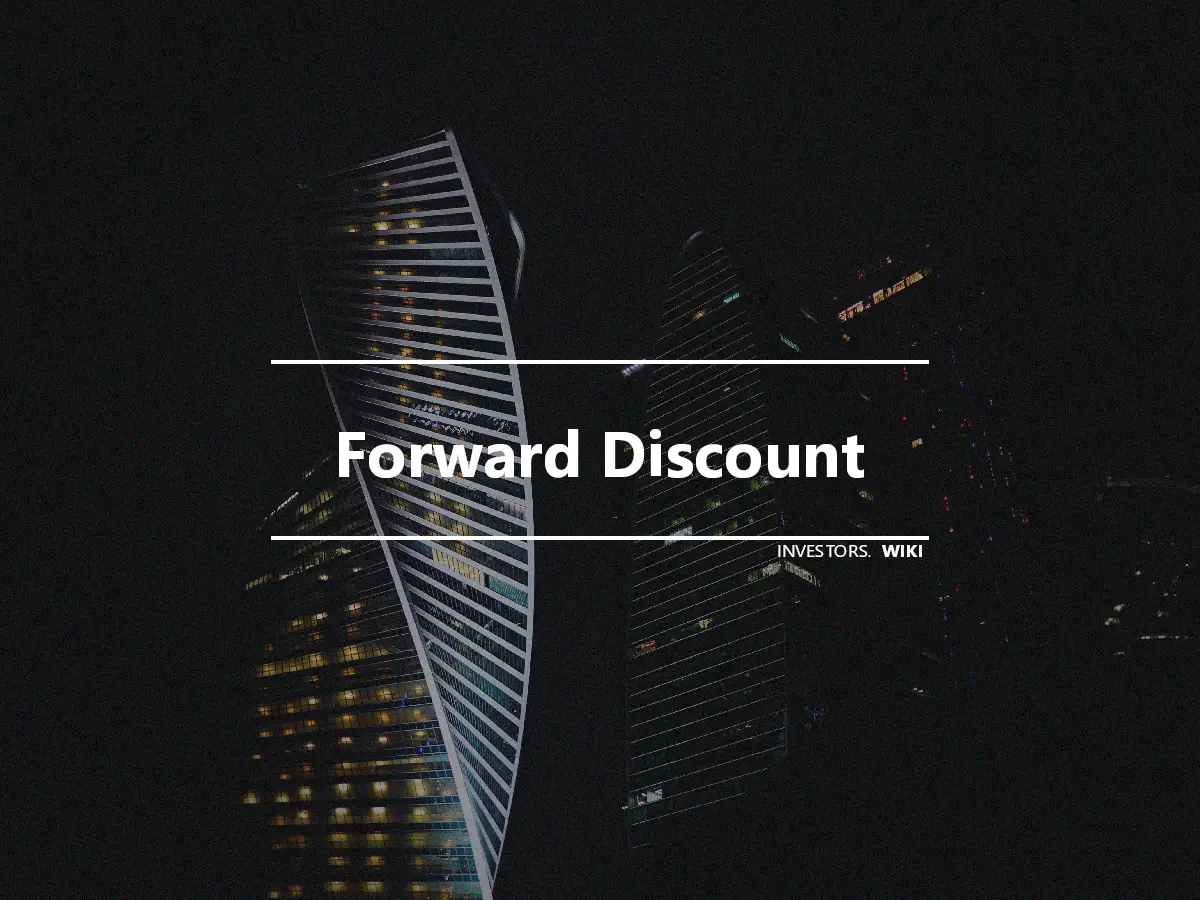 Forward Discount