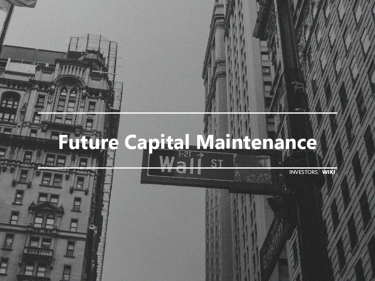 Future Capital Maintenance