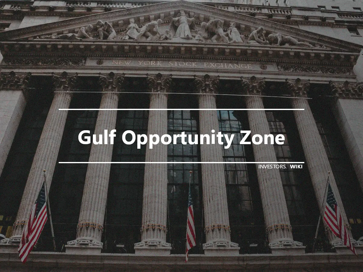 Gulf Opportunity Zone
