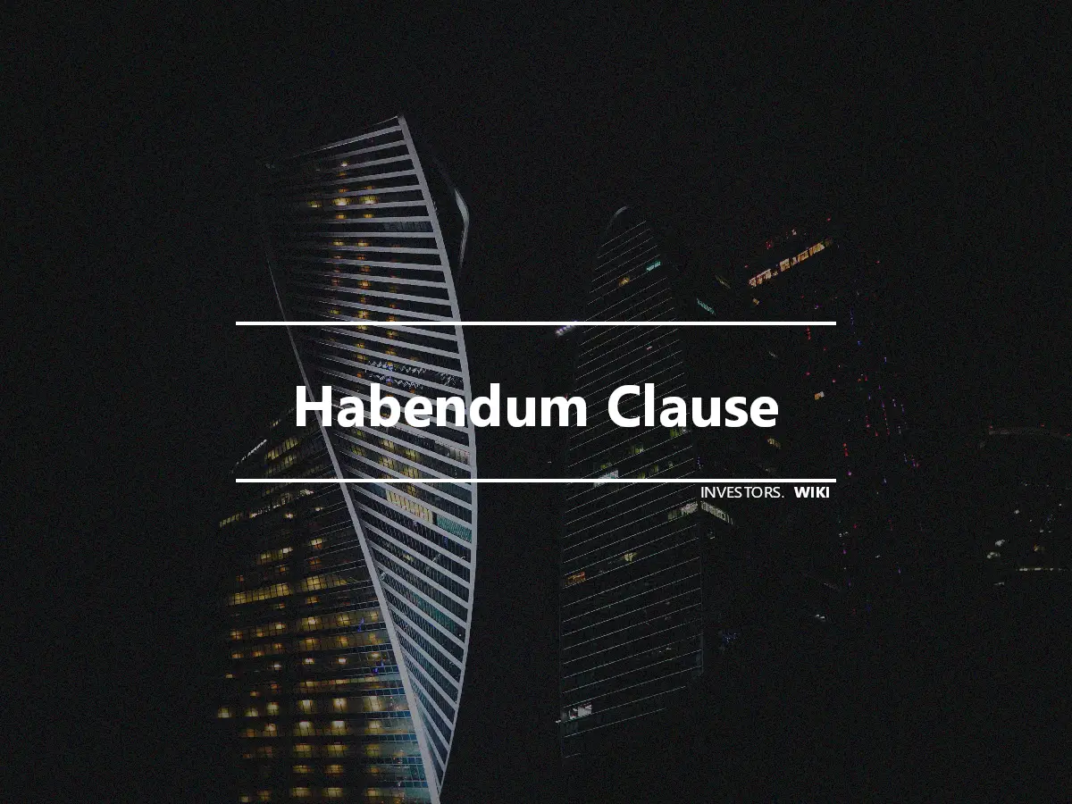 Habendum Clause