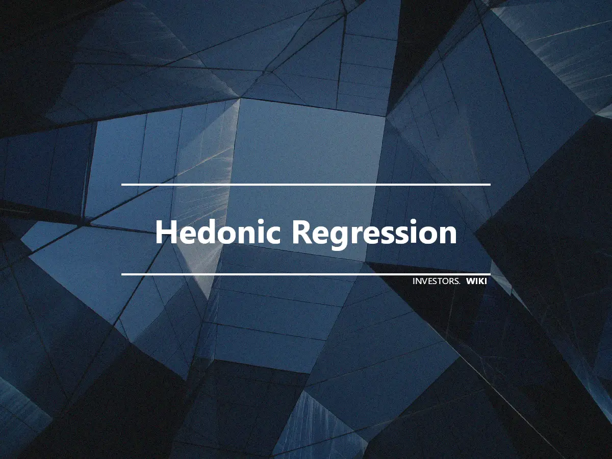 Hedonic Regression