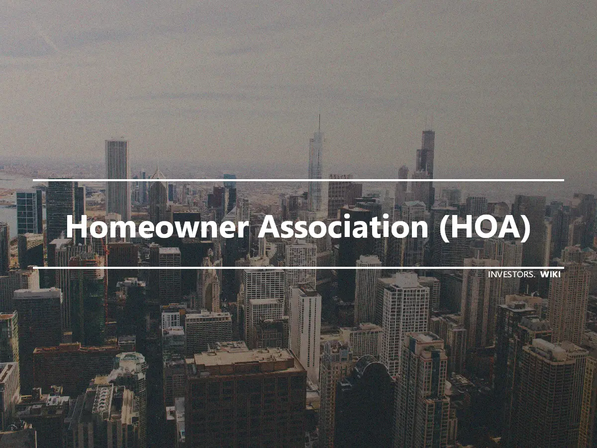 Homeowner Association (HOA)
