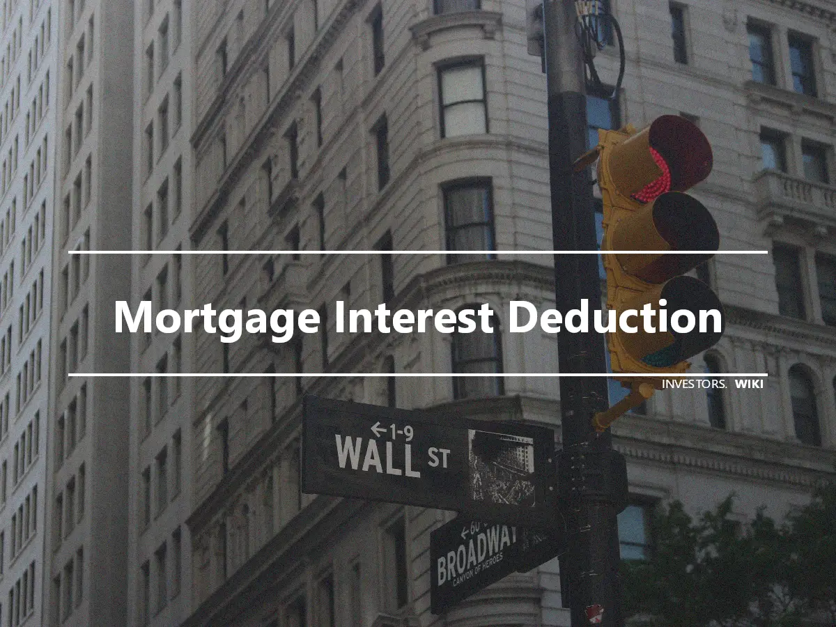 Mortgage Interest Deduction