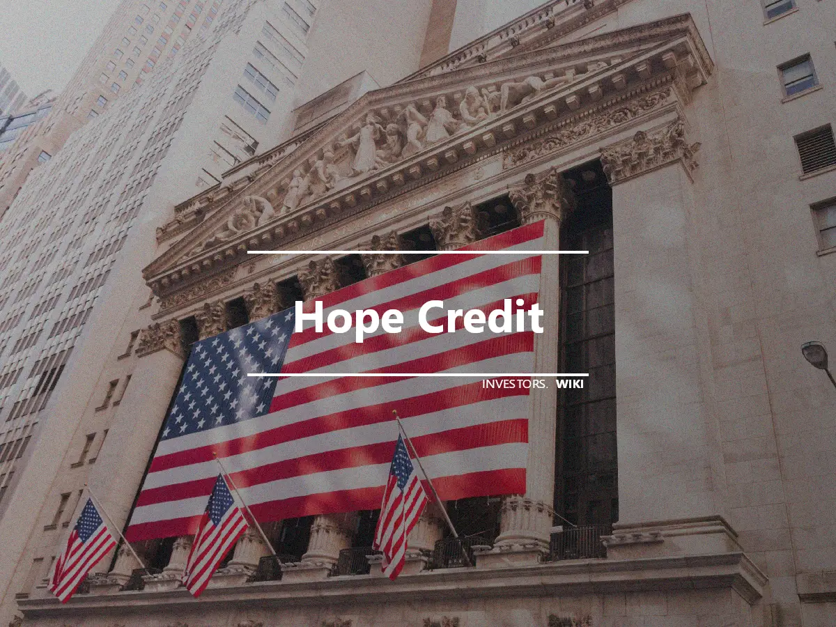 Hope Credit