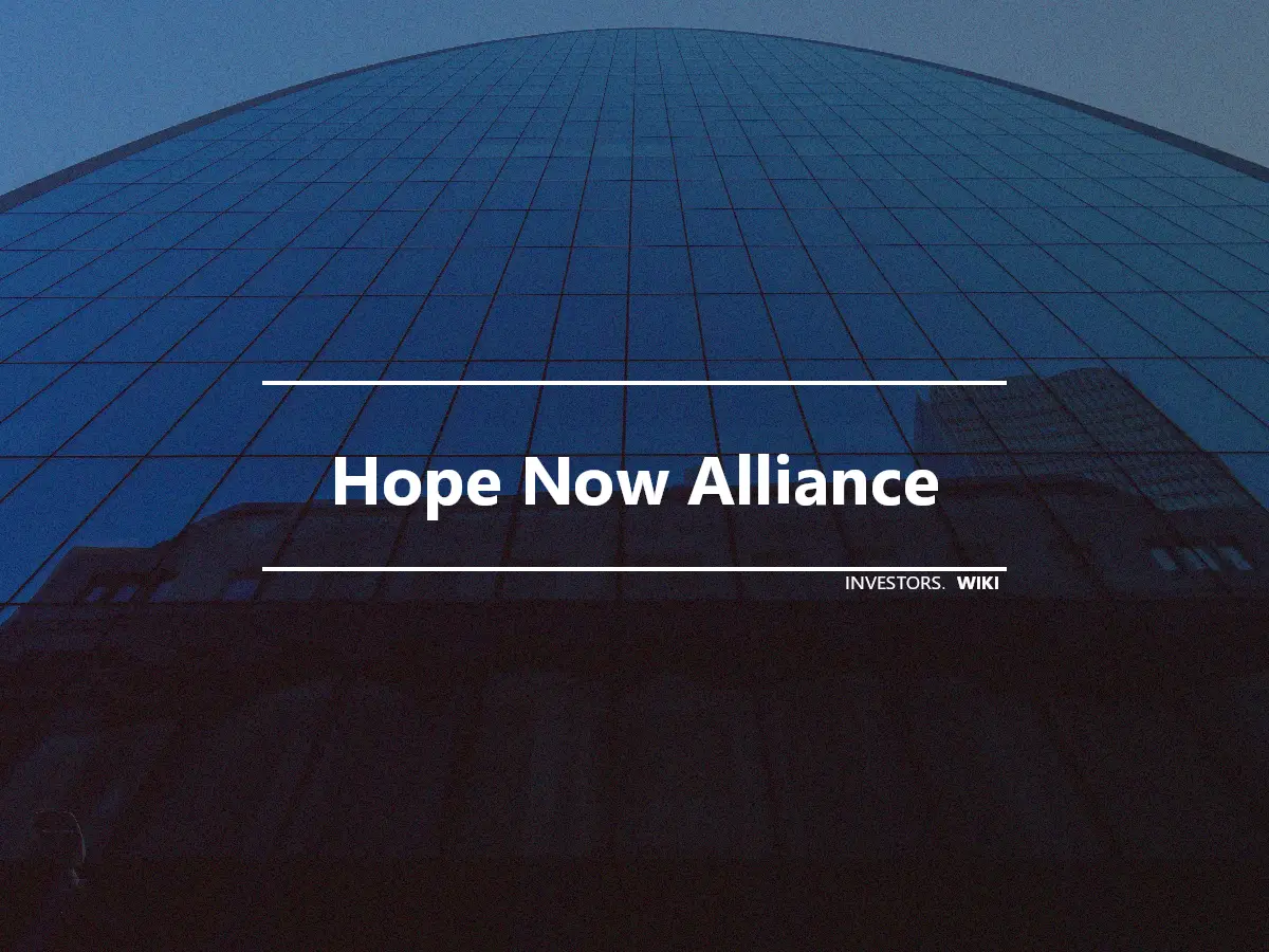 Hope Now Alliance