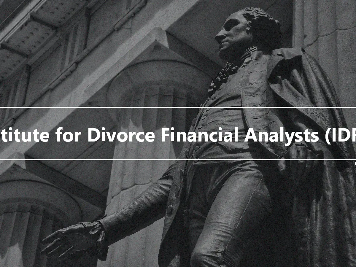 Institute for Divorce Financial Analysts (IDFA)