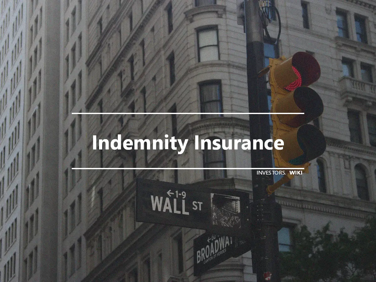 Indemnity Insurance