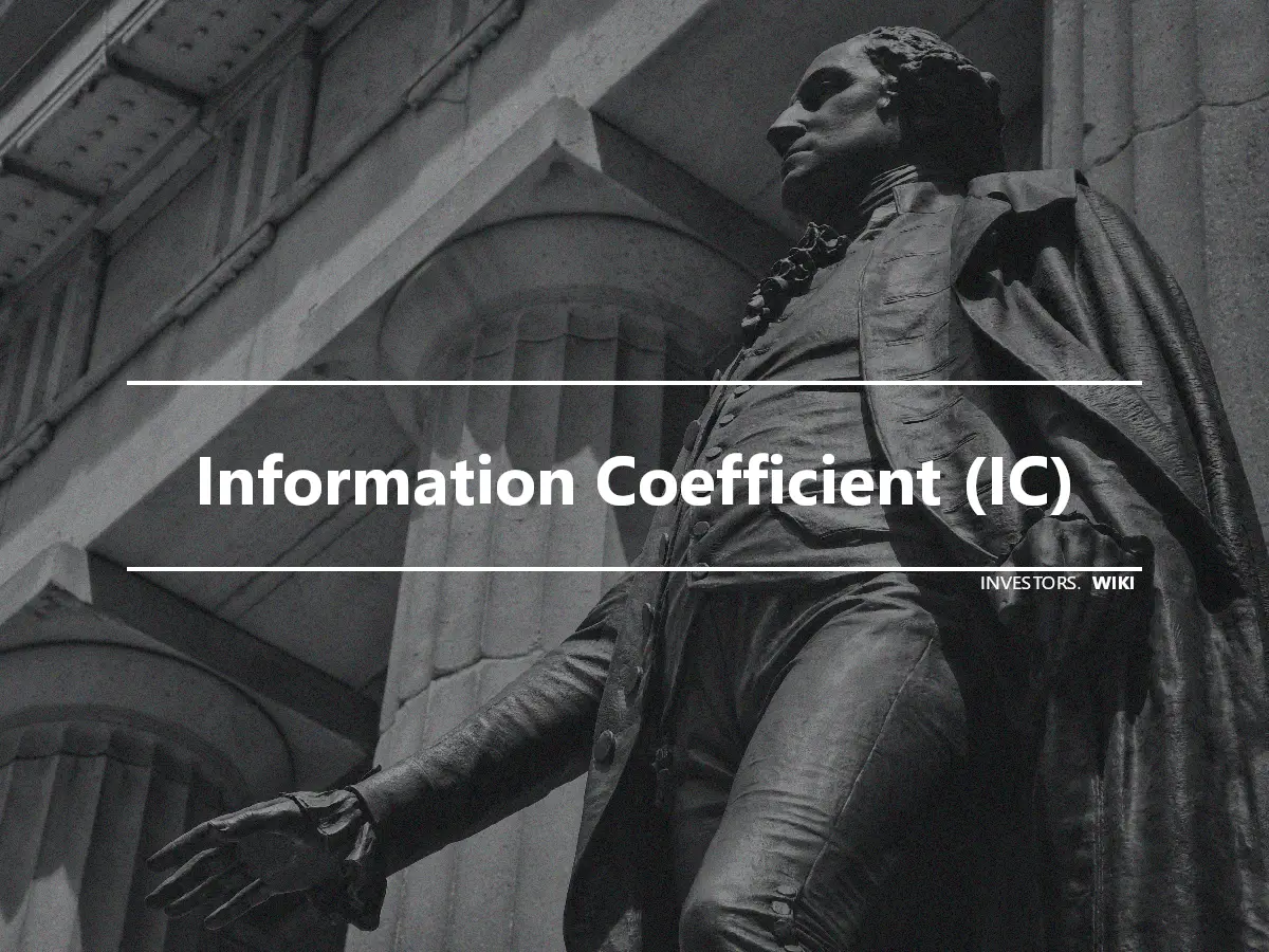 Information Coefficient (IC)