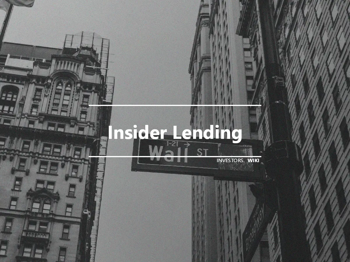 Insider Lending