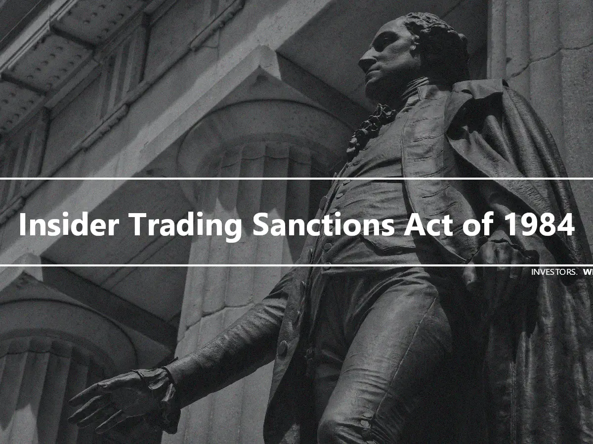 Insider Trading Sanctions Act of 1984