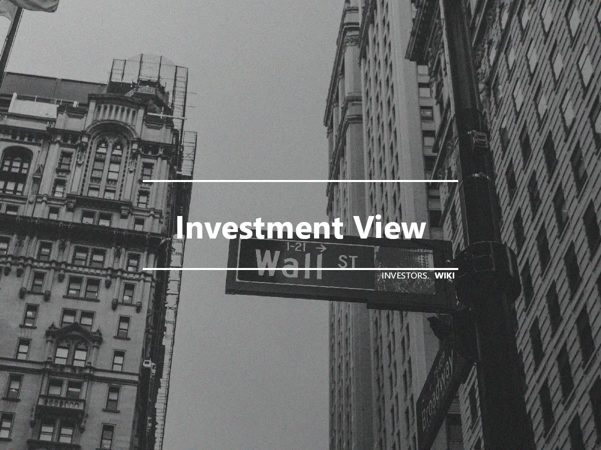 Investment View