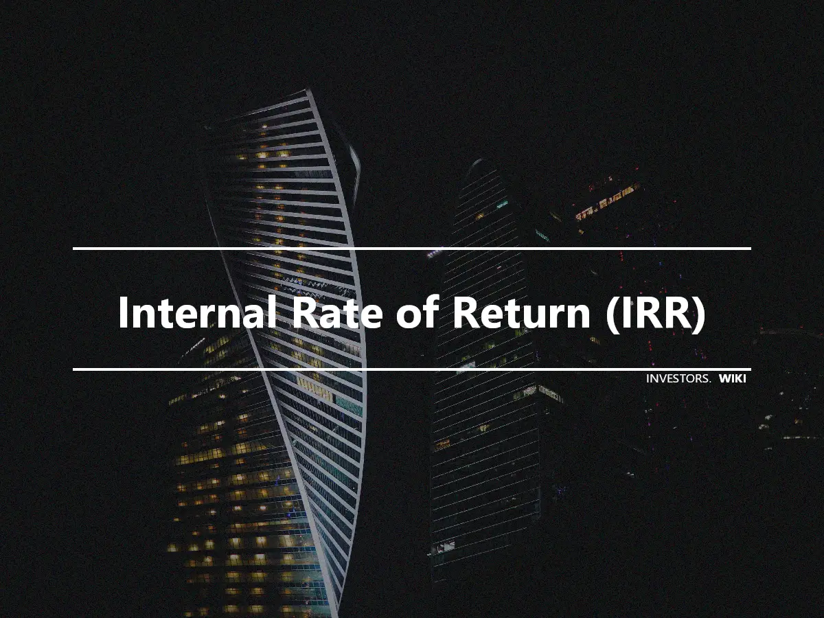 Internal Rate of Return (IRR)